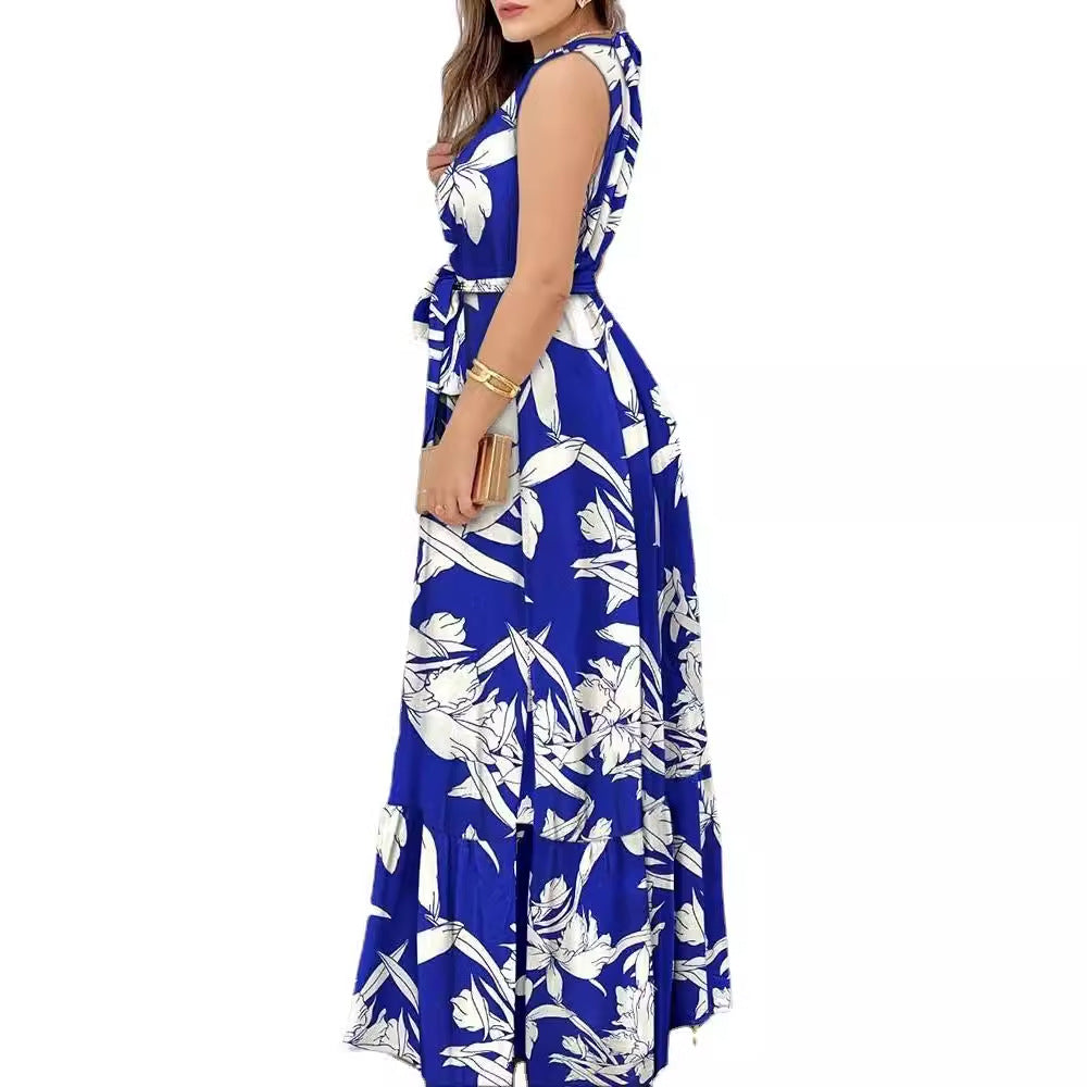 Printed Ruffle Dress