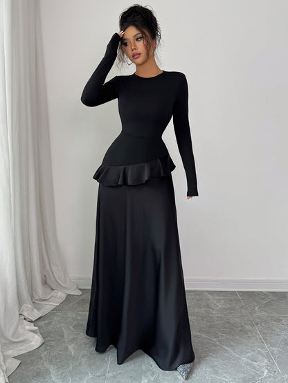 Elegant Long Sleeve Lace Dress