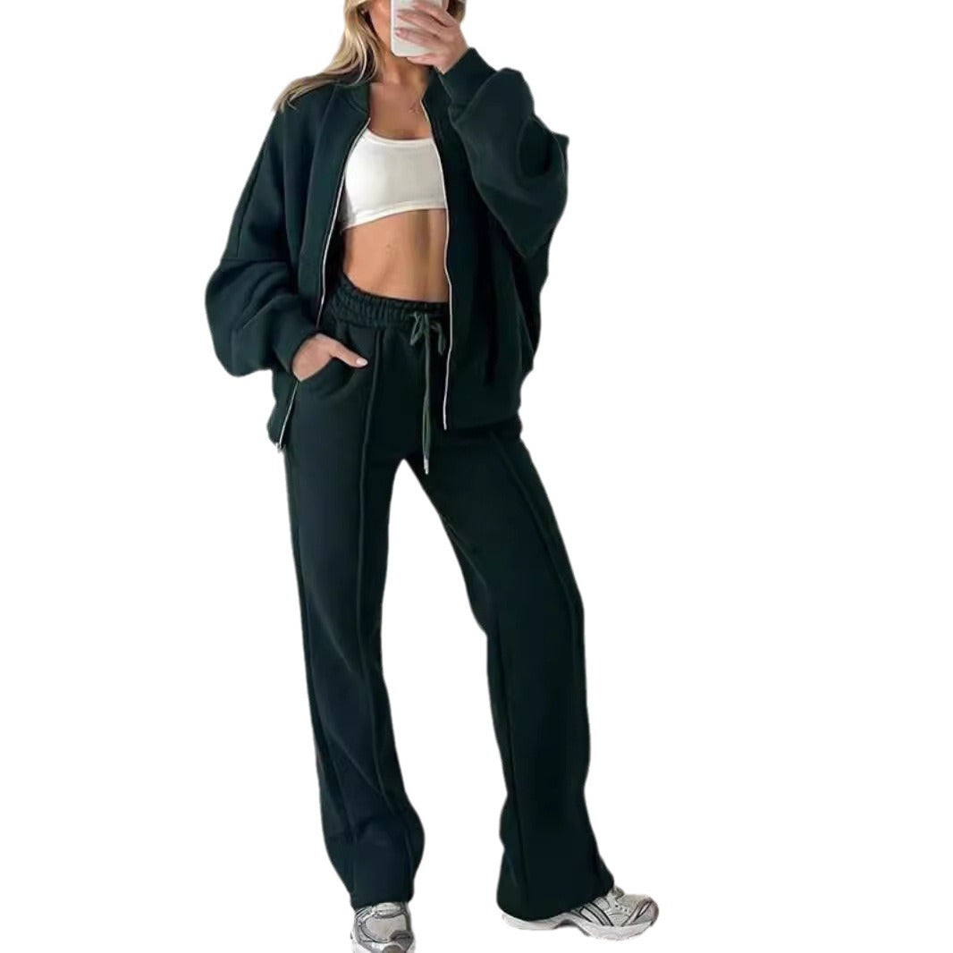 Women's Casual Long Sleeve Sweatshirt and Pants Set