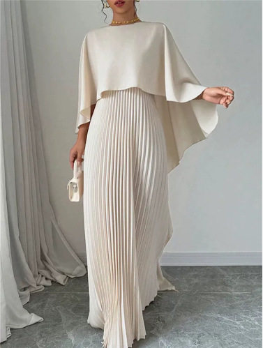 Pleated Irregular Dress