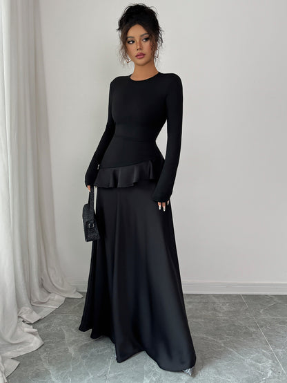 Elegant Long Sleeve Lace Dress