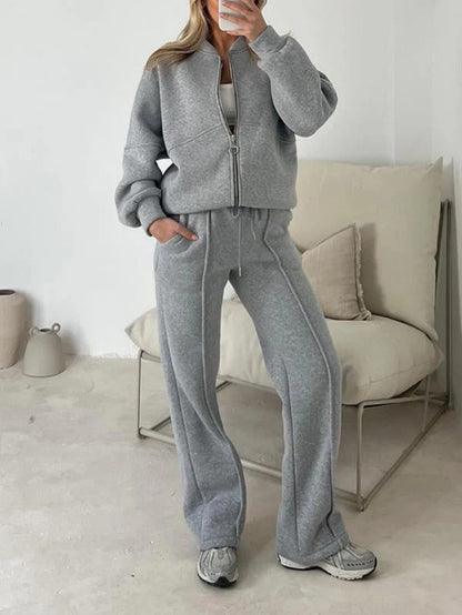 Women's Casual Long Sleeve Sweatshirt and Pants Set